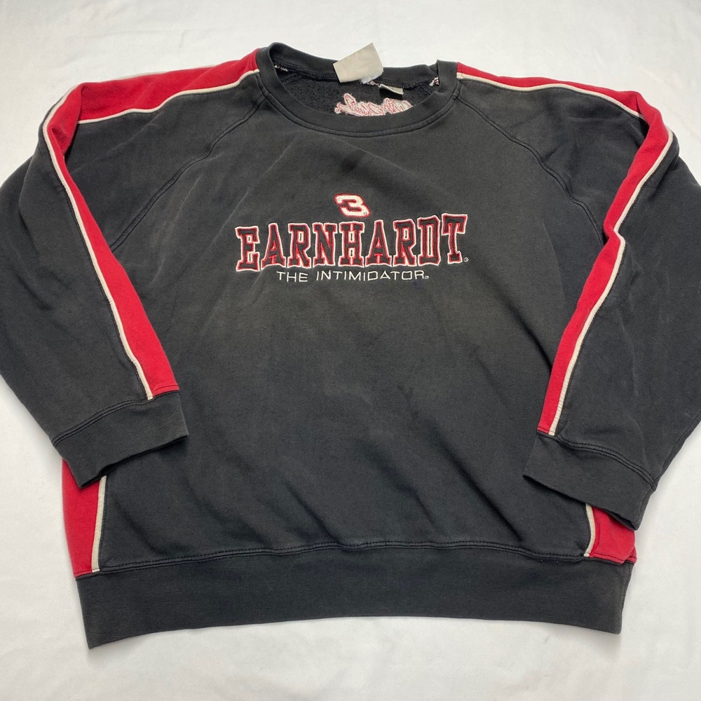 Winners Circle Dale Earnhardt The Intimidator Racing Sweatshirt Black Red M